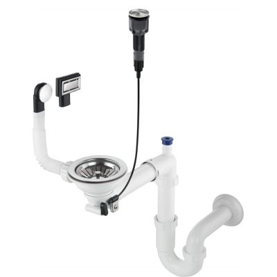 Siphon für einteilige Granitspülbecken - Platzsparend ZXY_9982 5907650821106
