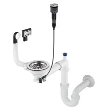 Siphon für einteilige Granitspülbecken - Platzsparend ZXY_9982 5907650821106