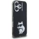 4. Karl Lagerfeld IML Aquarelle Choupette & Logo iPhone 16 Hülle - Schwarz
