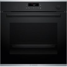 BOSCH HRG272EB3 Einbaubackofen mit Dampffunktion, 60 x 60 cm, schwarz, 3D-Konvektion