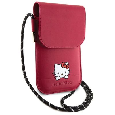 3. Hello Kitty Daydreaming Cord-Tasche aus Leder – Rosa