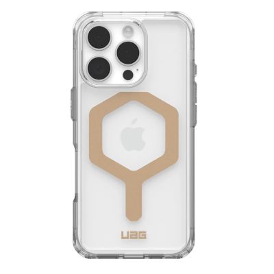 6. UAG Plyo Magsafe Schutzhülle für iPhone 16 Pro, kompatibel mit MagSafe (Eis/Gold)