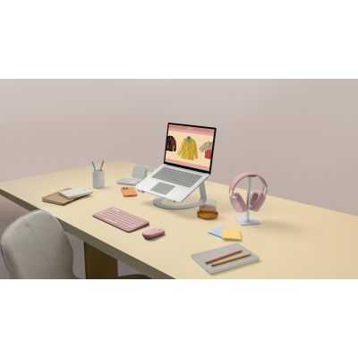 8. Logitech Pebble 2 M350s Pinke Maus