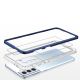5. Klare 3in1 Hülle für Samsung Galaxy S22+ (S22 Plus) Rahmen Gel Cover Blau