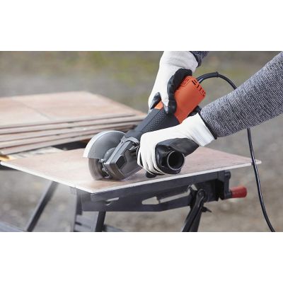 4. Black & Decker BLACK+DECKER BEG210-Qs Meuleuse d'Angle Poignée 3 Positionen, 900 W, Noir, 115 mm