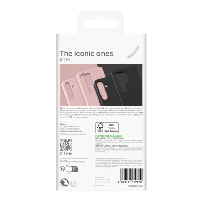 11. Puro Icon Silikonhülle für Samsung Galaxy S25 Ultra – Schwarz
