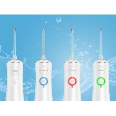 10. ELDOM Bewässerungsgerät RY200B, 230 ml, wiederaufladbar, weiß, Betriebszeit 60 Min., Ladezeit ca. 6 Std., IPX7, Reiseetui, USB-Kabel