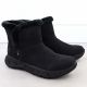 3. Rieker M6554-00 Wasserdichte Damen-Schneestiefel mit Fellbesatz, Schwarz