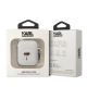 3. Karl Lagerfeld KLA2RUNIKH AirPods 1/2 Hülle weiß/weiß Silikon Karl Head 3D