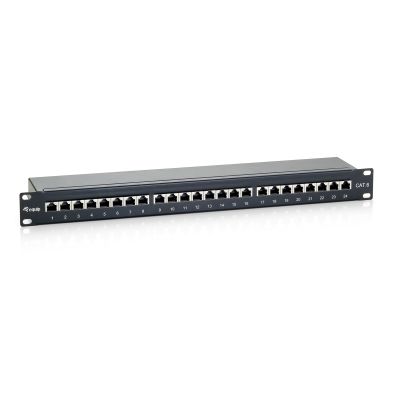 Patchpanel Equip CAT6 24 Ports schwarz 19" (1HE)