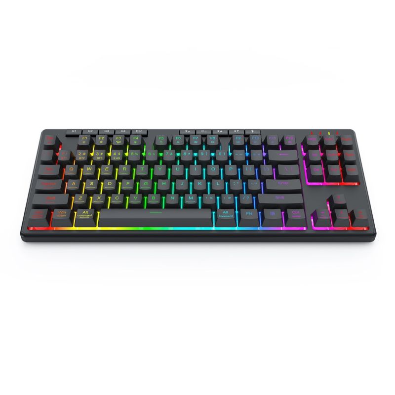 5. REDRAGON K516RGB-PRO SHIVA PRO 87 Tastatur USB + RF Wireless + Bluetooth Schwarz