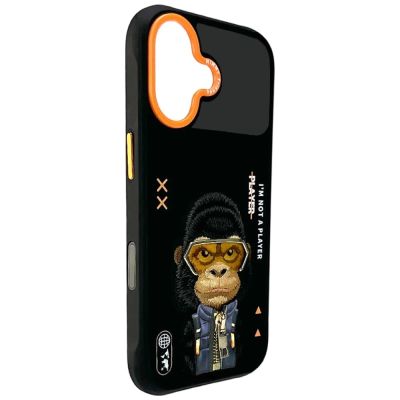 5. Nimmy Cool&Cute 2.0 Gorilla-Hülle für iPhone 17 - Schwarz