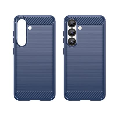 2. Carbon Case Silikonhülle für Samsung Galaxy S25 - blau