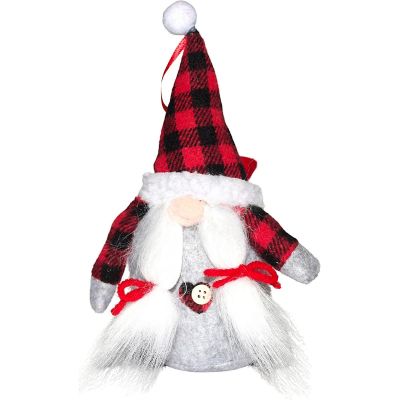 25. Dekorativer Weihnachtsmann mit Geschenktüte, 20 cm, Mädchen
