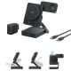 3. Baseus PicoGo AF21 3-in-1 Qi2.2 35W Wireless-Ladegerät mit 45W EU-Netzteil und 1m USB-C-Kabel – Schwarz