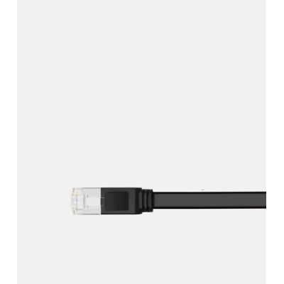 10. Ugreen Flachkabel Internet Netzwerkkabel Ethernet Patchkabel RJ45 Cat 6 UTP 1000 Mbit/s 2 m schwarz (50185)