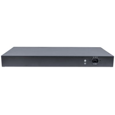 4. Intellinet 561198 Netzwerkkabel, Managed L2+ Gigabit-Ethernet (10/100/1000) mit PoE-Unterstützung, 1 HE, Schwarz