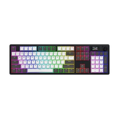 23. HATOR Skyfall Pro Wireless 100 Gaming-Tastatur USB + RF Wireless + Bluetooth QWERTZ US Englisch Schwarz, Grau