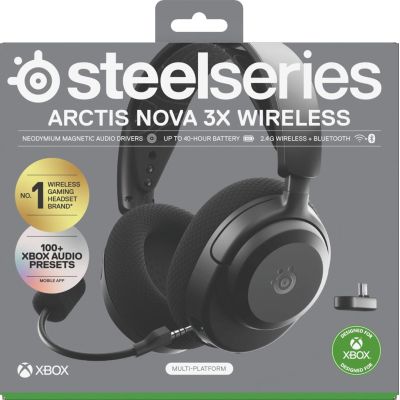 11. Steelseries Arctis Nova 3X Wireless für Xbox-Kopfhörer, Schwarz