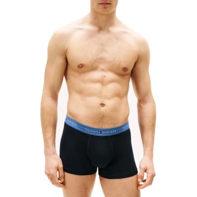 4. Tommy Hilfiger 3er-Pack Herren-Boxershorts, Marineblau, Baumwolle
