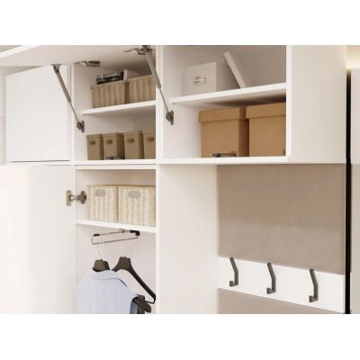 6. Garderobe HAGA II 1SZ1W Weiß