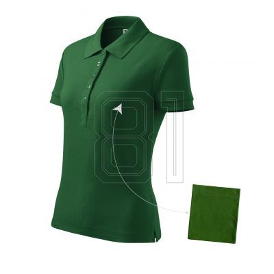Malfini Cotton W MLI-21306 Flaschengrünes Poloshirt