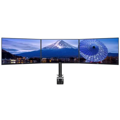 5. IIYAMA DS1003C-B1 Tischhalterung für 3 Monitore, geeignet für Bildschirme von 10 bis 27 Zoll