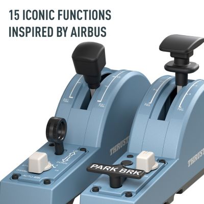 6. Thrustmaster TCA Quadrant Add-On Airbus Edition Schwarz, Blau Flugsimulation PC