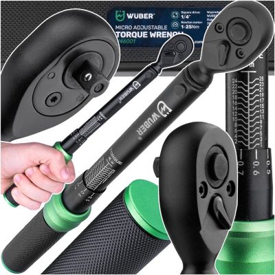 21. Drehmomentschlüssel 1/4" 1–25 Nm WUBER