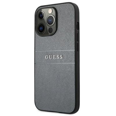 2. Guess GUHCP13LPSASBGR iPhone 13 Pro / 13 6,1" grau/graues Saffiano-Armband