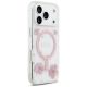 4. Guess Resin Flowers Glitter MagSafe Hülle für iPhone 17 Pro - Pink