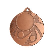 Bronzefarbene allgemeine Medaille mit Platz für ein 25-mm-Emblem – Stahlmedaille