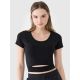 Damen Crop Top schlichtes T-Shirt 4F 4FRSS25TTSHF2695-20S