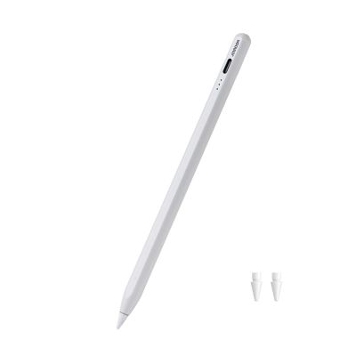 Joyroom JR-X15 Pro Aktiver kapazitiver Stift (inkl. 2 Ersatzspitzen) Weiß