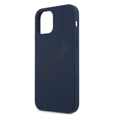 6. Guess GUHCP12SLSVSBL iPhone 12 mini 5.4" blau/blau Hardcase Script Vintage