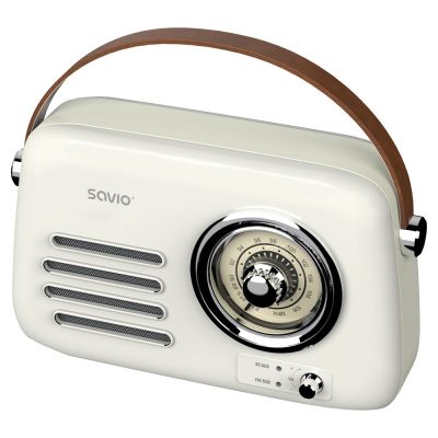 2. SAVIO Tragbares Radio Weiß RS-02