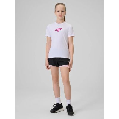 4. Schnelltrocknendes Sport-T-Shirt für Mädchen 4F 4FJRSS26TFTSF2388-10S