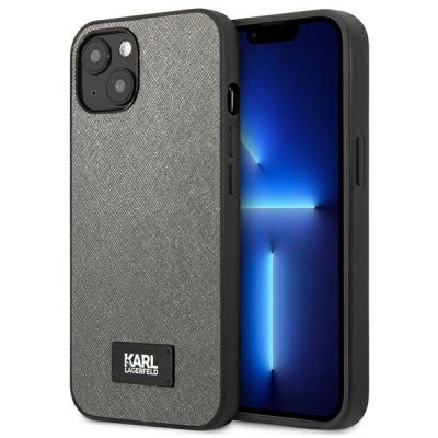 Karl Lagerfeld KLHCP13SSFMP2DG iPhone 13 mini 5,4" Hardcase silber / silber Saffiano Plaque