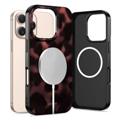 2. Tech-Protect Lamano MagSafe Hülle für iPhone 16 Pro - Schwarz und Rot