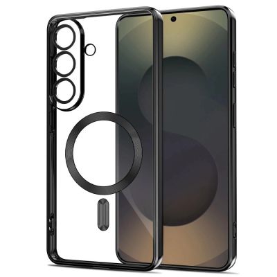 2. Tech-Protect MagFlex Hülle für Samsung Galaxy S26 – Transparent Schwarz