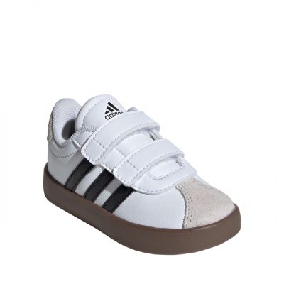 2. Adidas VL Court 3.0 Skateboardschuhe für Kinder, Weiß und Grau, ID9157