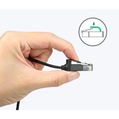14. Ugreen Kabel Internet Netzwerkkabel Ethernet Patchkabel RJ45 Cat 6A UTP 1000Mbps 5m schwarz (70654)