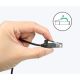 14. Ugreen Kabel Internet Netzwerkkabel Ethernet Patchkabel RJ45 Cat 6A UTP 1000Mbps 5m schwarz (70654)