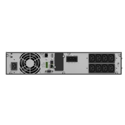 2. POWER WALKER USV-Online-Rack 19" VFI 1500 ICR IOT PF1 1/1 Phase, 1500 VA, 8x IEC C13, USB/RS232, LCD