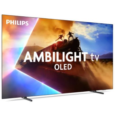 9. Philips OLED 4K Ambilight 55OLED770/12 55" Smart TV mit TITAN UHD-Betriebssystem, Grau