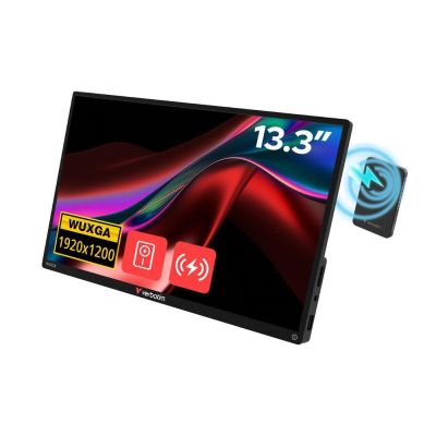 6. Verbatim 32087 Tragbarer Fernseher / Monitor, Schwarz, 33,8 cm (13,3"), 1920 x 1200 px