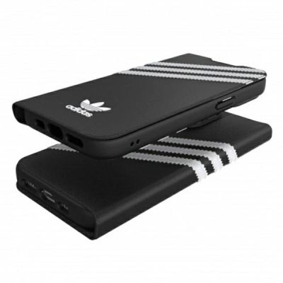 3. Adidas OR Booklet Case PU für iPhone 13 Pro / iPhone 13 - Schwarz und Weiß