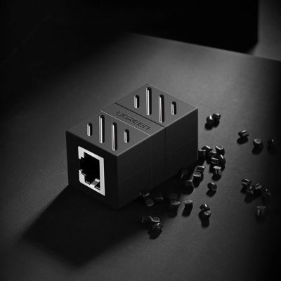 7. Ugreen Network Connector Ethernet RJ45 10 Gbit/s Netzwerkkabelverbinder Schwarz (NW114 20390)