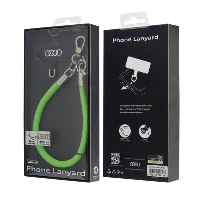 3. Audi Crossbody-Schlüsselband Universal 28 cm x 8 mm – Grün