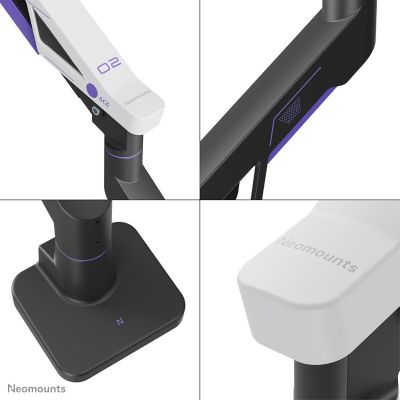 7. Neomounts DS70-256BL1 Monitorhalterung/Ständer 144,8 cm (57") Schreibtisch Schwarz